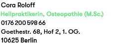 Cora Roloff Osteopathie